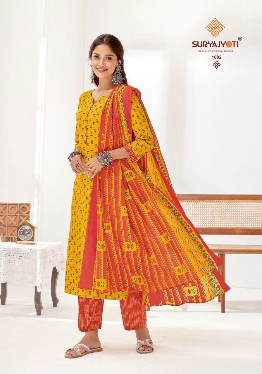 Suryajyoti Preyasi 1 Casual Daily Wear Cotton Printed Salwar Suit Collection